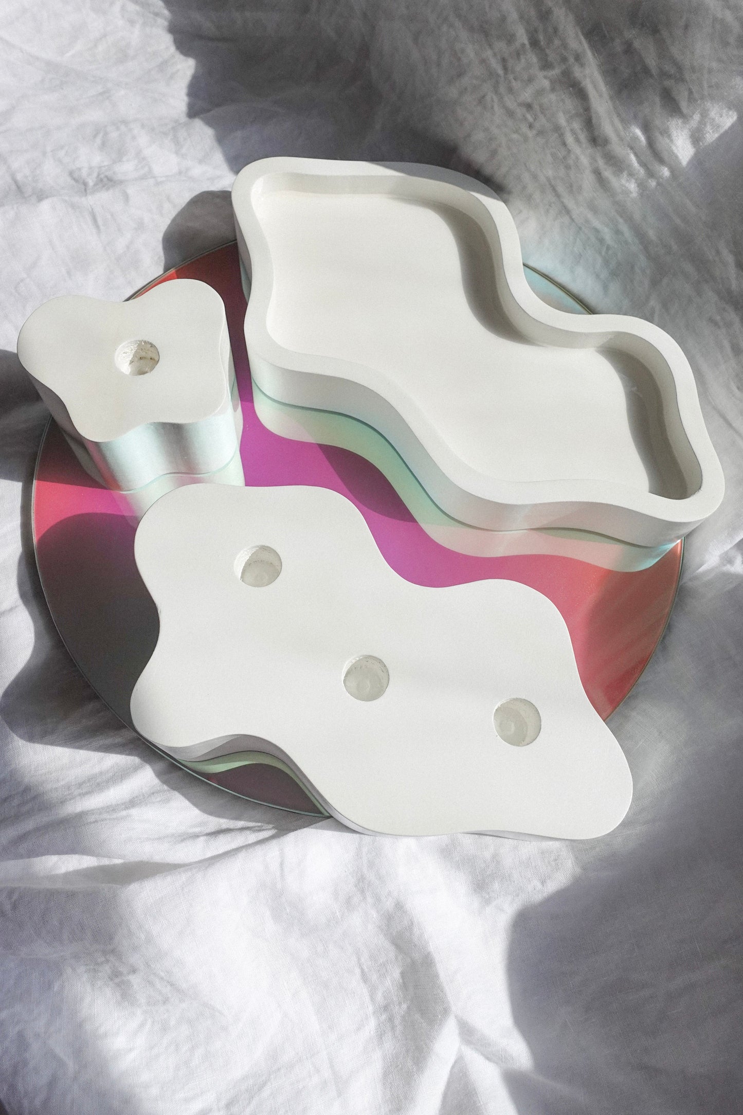 Cloud Triple Candle Holder